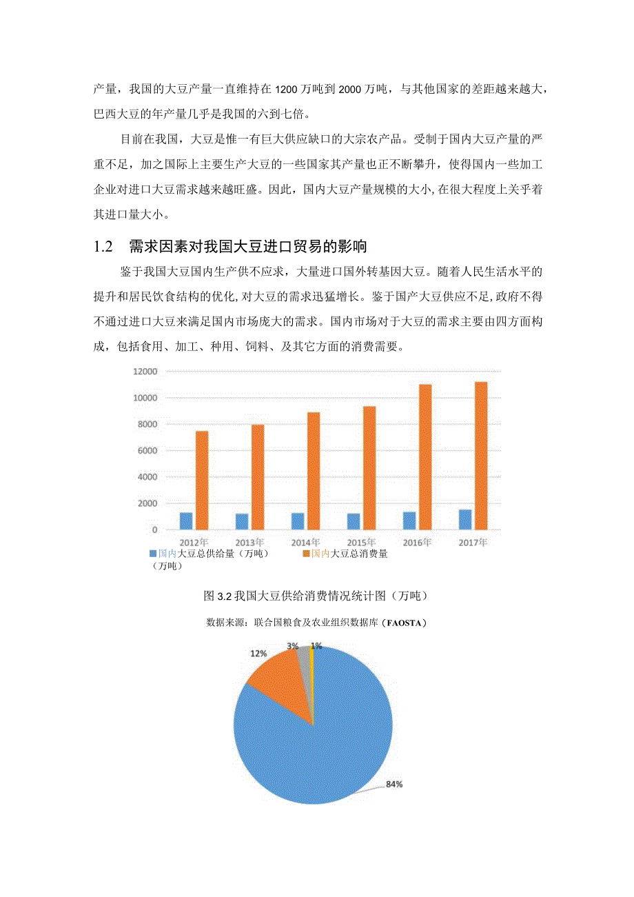 我国大豆进口贸易影响因素的理论分析 国际经济贸易专业.docx_第2页