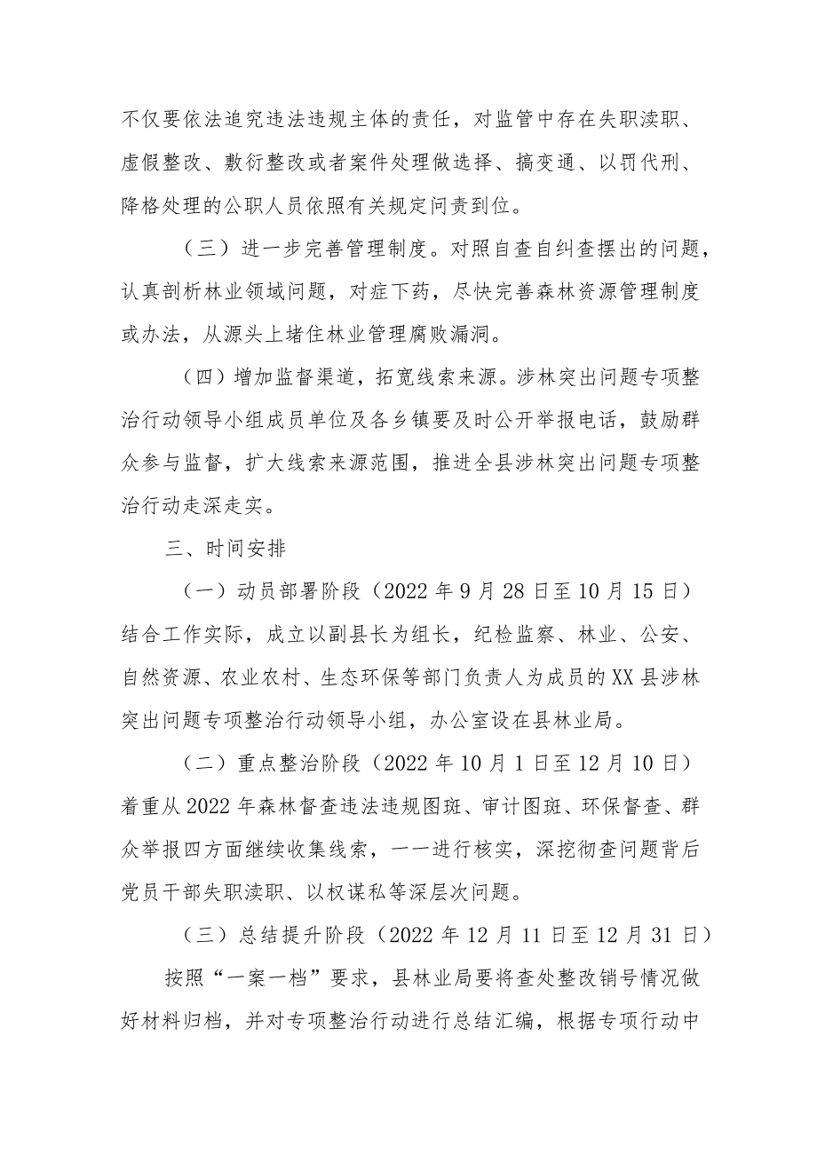 关于进一步深化全县涉林突出问题专项整治行动的工作方案.docx_第2页