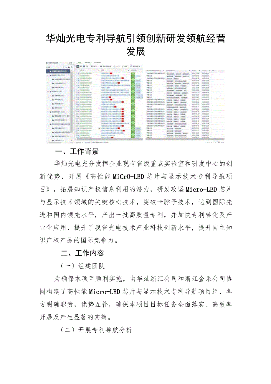 华灿光电专利导航引领创新研发领航经营发展.docx_第1页
