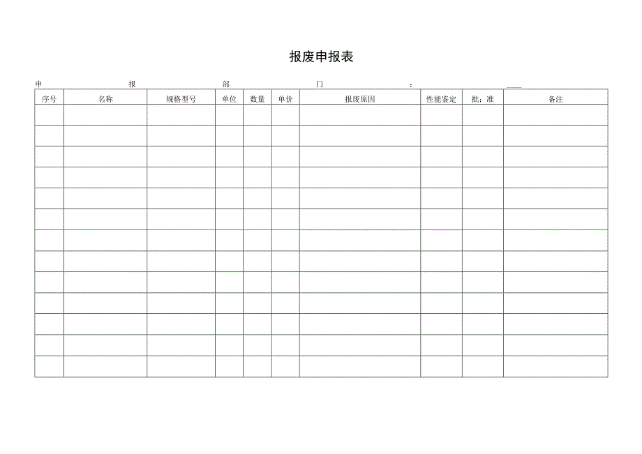 报废申报表（标准模版）.docx_第1页