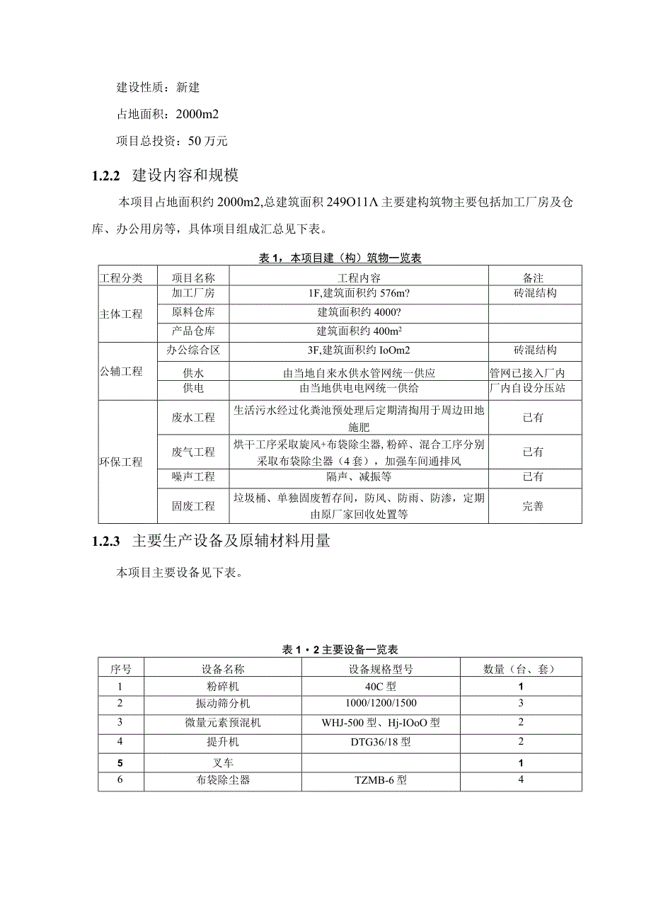 年加工5000吨饲料建设项目环境影响报告.docx_第3页