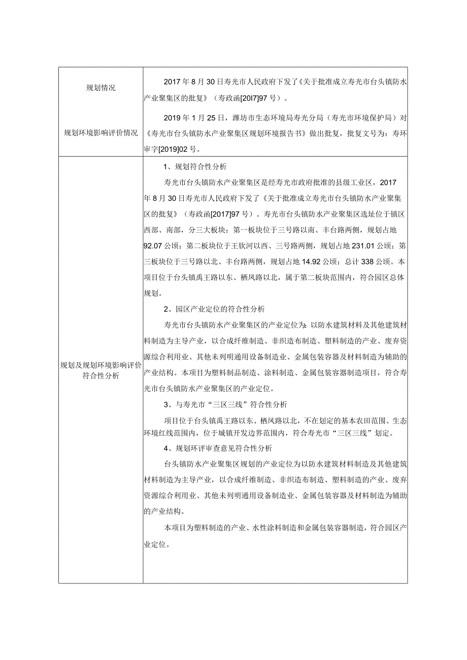 非沥青基高分子防水卷材、水性涂料及防水产业配套包装桶环评报告表.docx_第2页