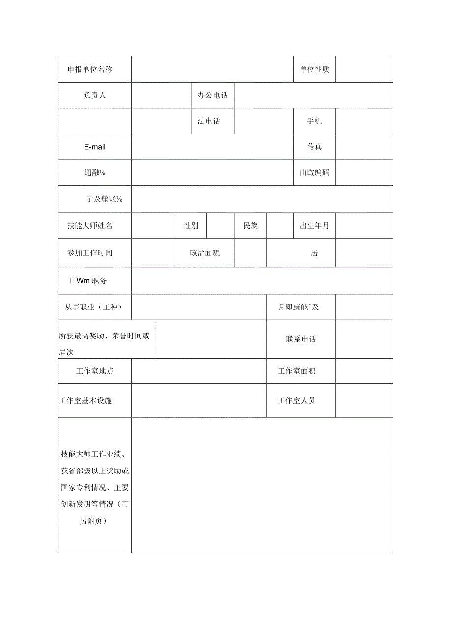 滨海新区技能大师工作室申报表.docx_第2页