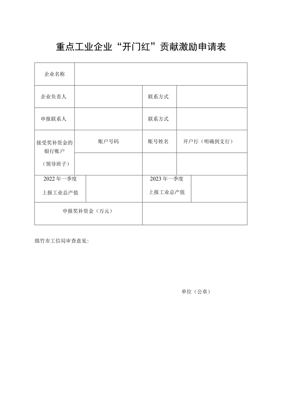 绵竹市抓好重点领域经济运行工作推动2023年一季度实现良好开局政策措施XXXXXX激励补贴申报书.docx_第3页