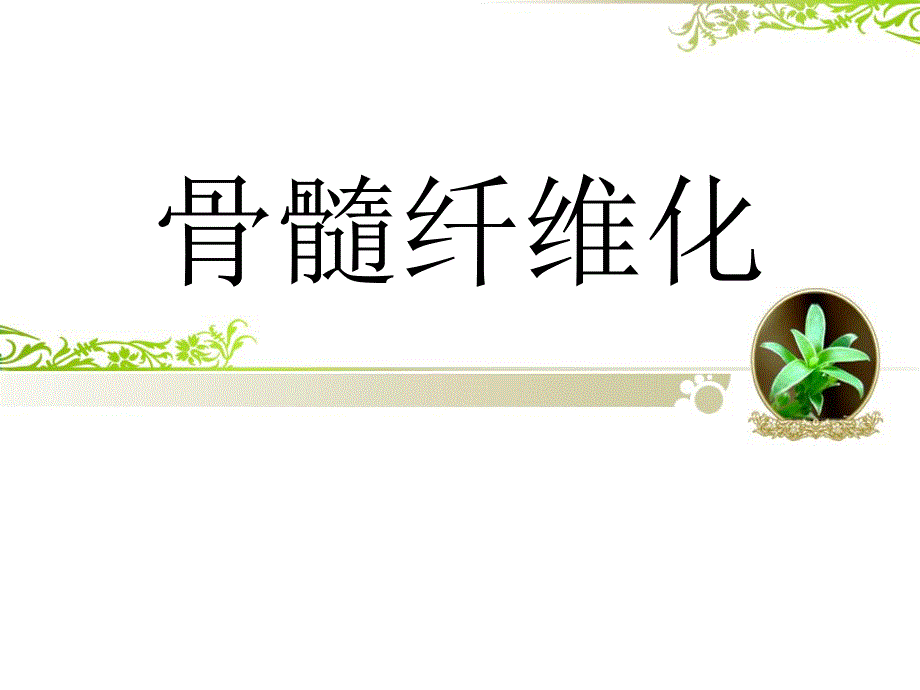 骨髓纤维化的护理.ppt_第1页