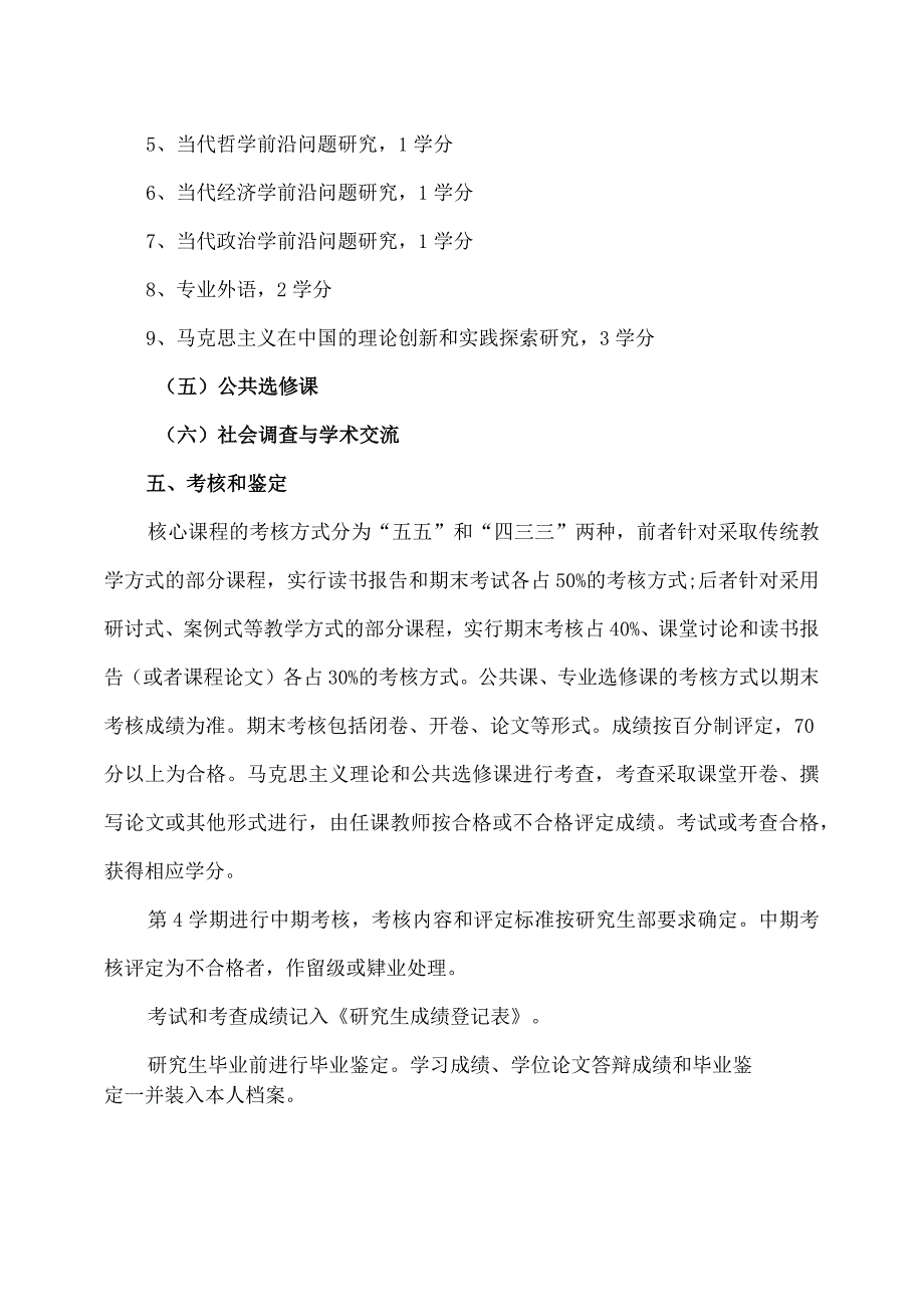 XX省委党校马克思主义中国化专业硕士学位研究生培养方案（202X年修订）.docx_第3页