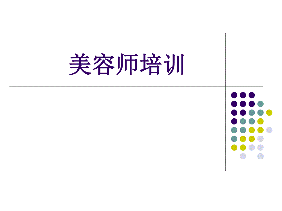 美容师培训系列1.ppt_第1页