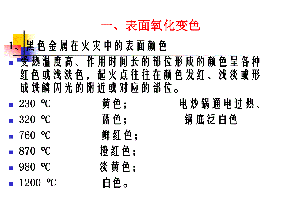 课件火灾痕迹物证金属在火灾中的变化.ppt_第2页