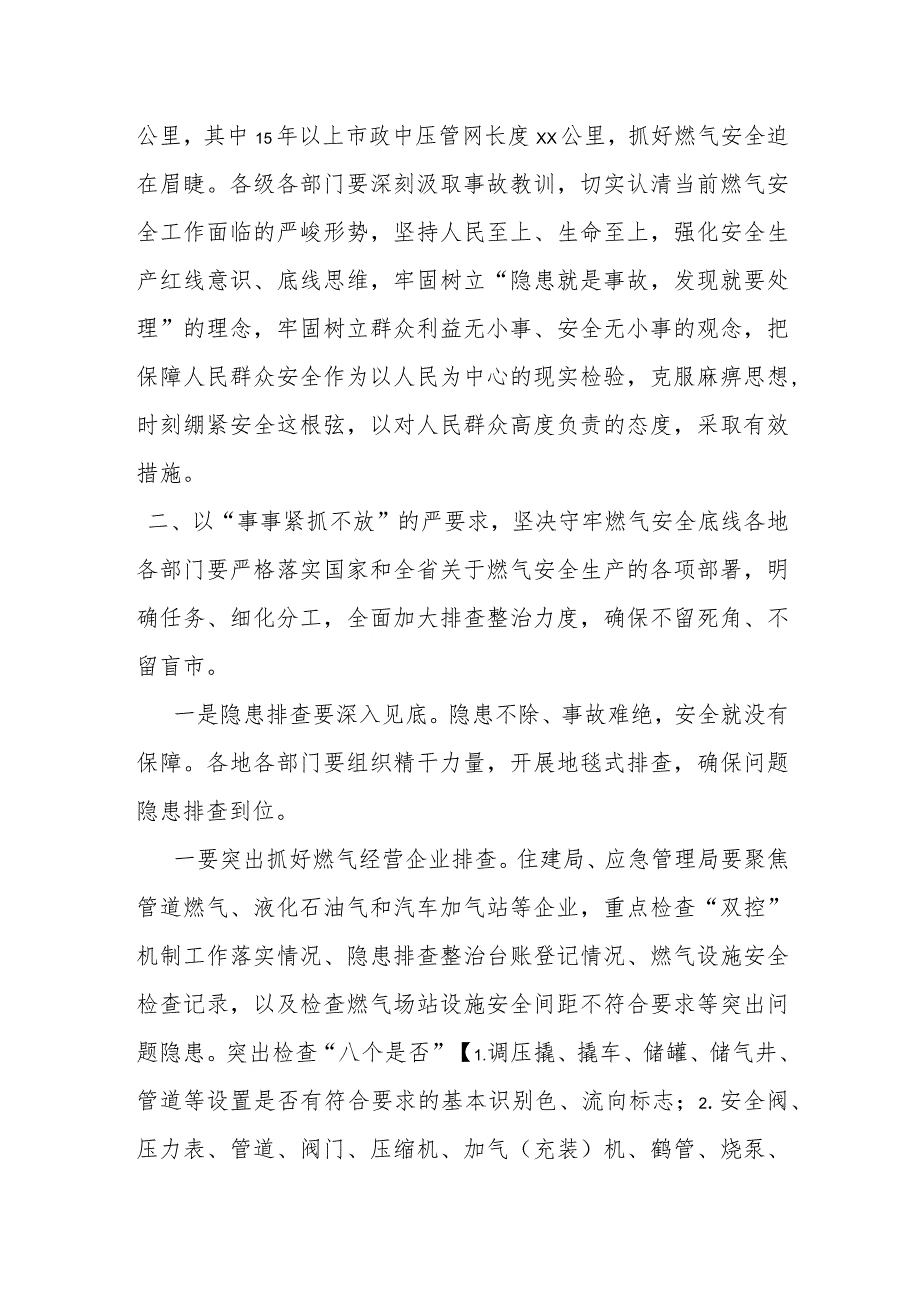 某市长在全市城镇燃气安全排查整治动员会上的讲话提纲.docx_第2页