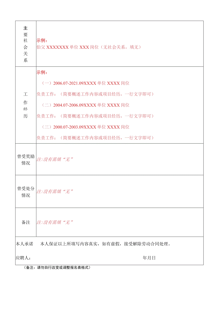 吉林省农村信用社应聘人员登记表.docx_第2页