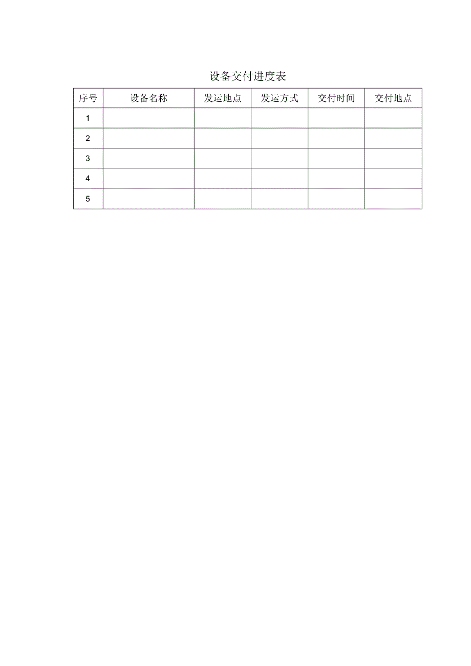 设备交付进度表33（2023年）.docx_第1页