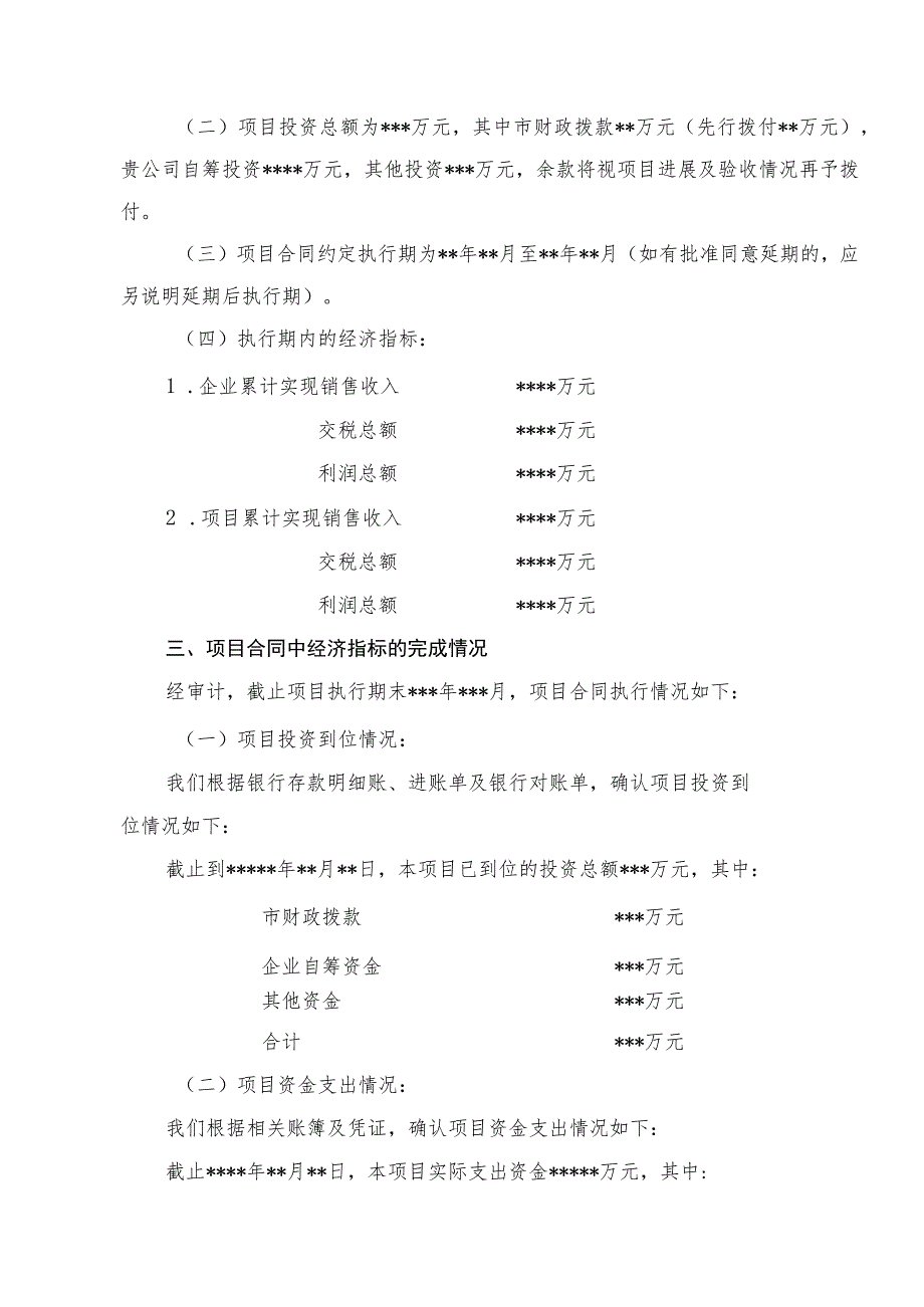 专项审计报告参考样式.docx_第2页