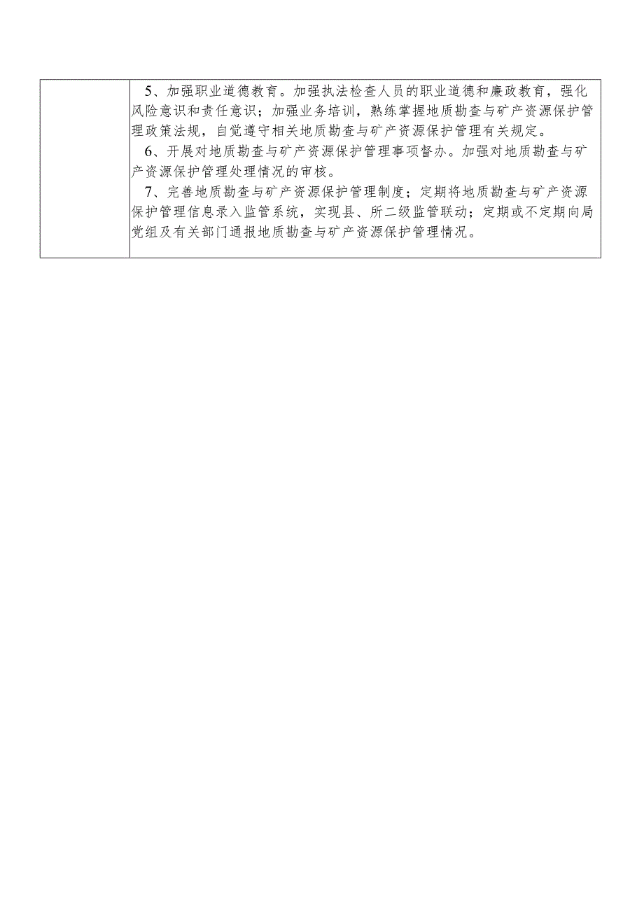 某县自然资源部门地质勘查与矿产资源保护管理股股长个人岗位廉政风险点排查登记表.docx_第3页