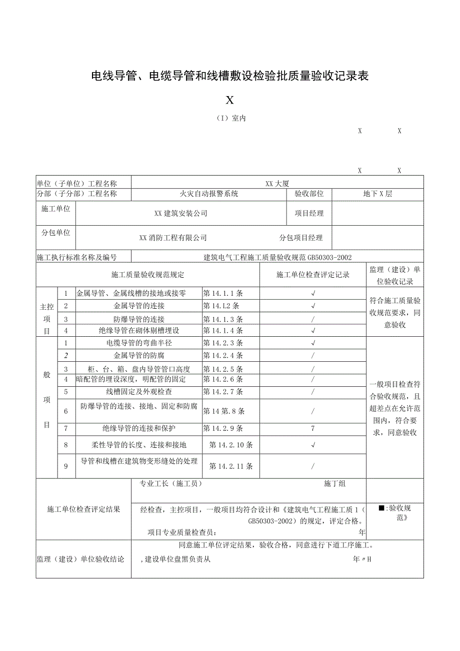 XX公司XX消防工程XX强度严密性试验记录（2023年）.docx_第1页