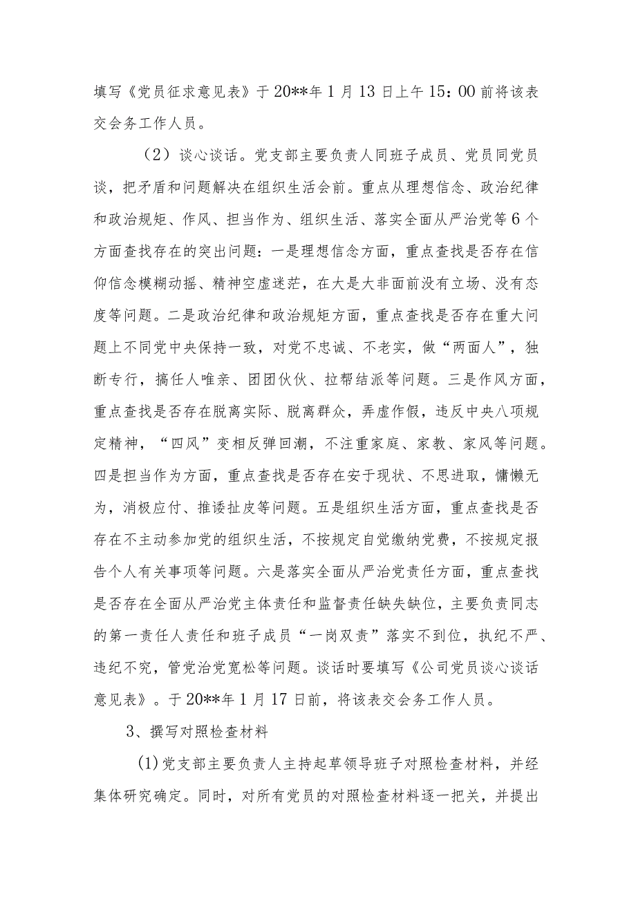 公司党支部组织生活会工作方案.docx_第2页