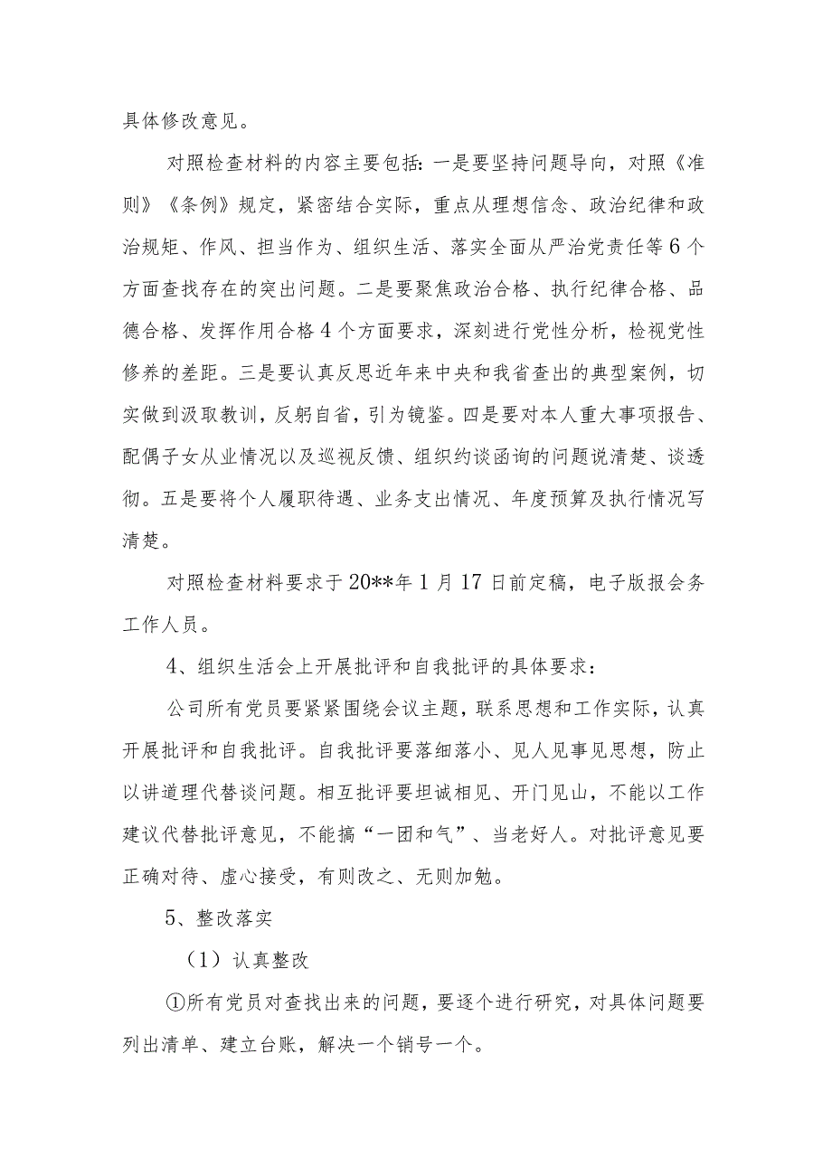 公司党支部组织生活会工作方案.docx_第3页