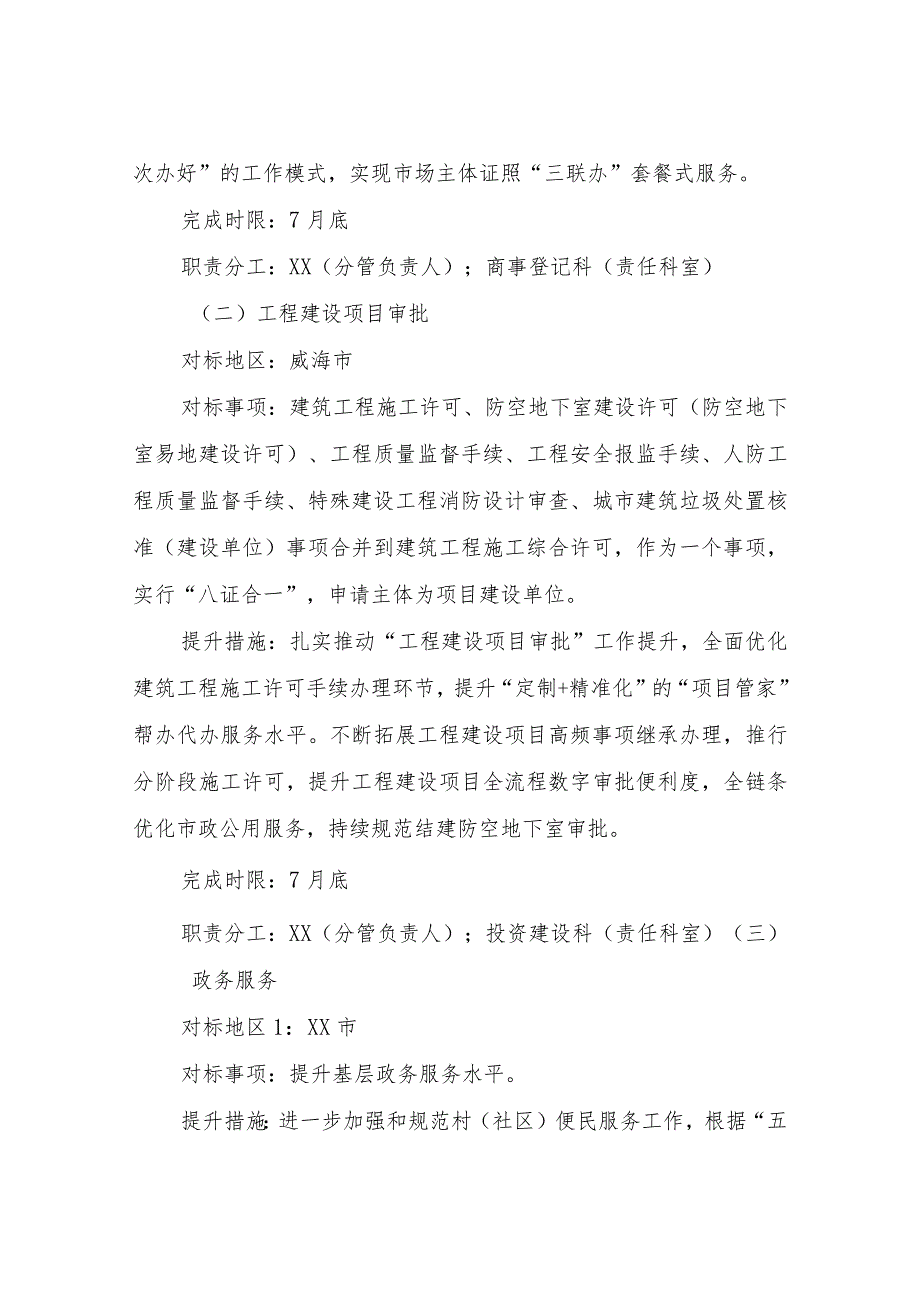 XX区行政审批服务局2023年度优化营商环境对标创新“提质”学习方案.docx_第3页