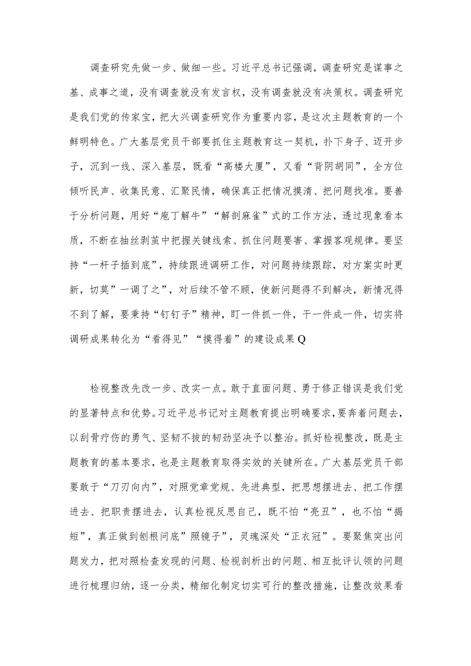 2023年第二批主题教育学习心得体会与领导在第二批主题教育动员会上的讲话稿（2篇文）.docx_第2页