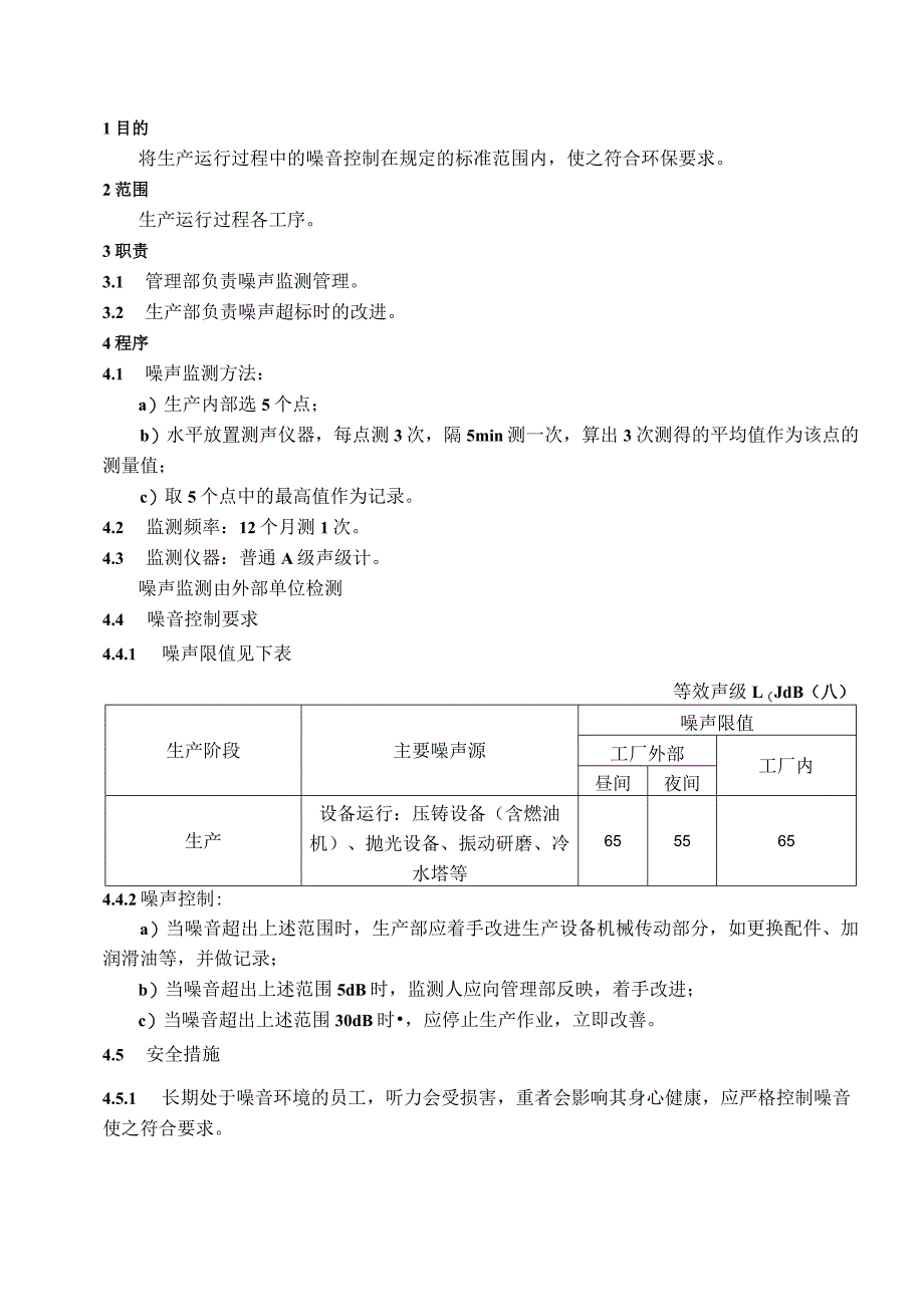 噪声监测与控制（五金配件）.docx_第1页