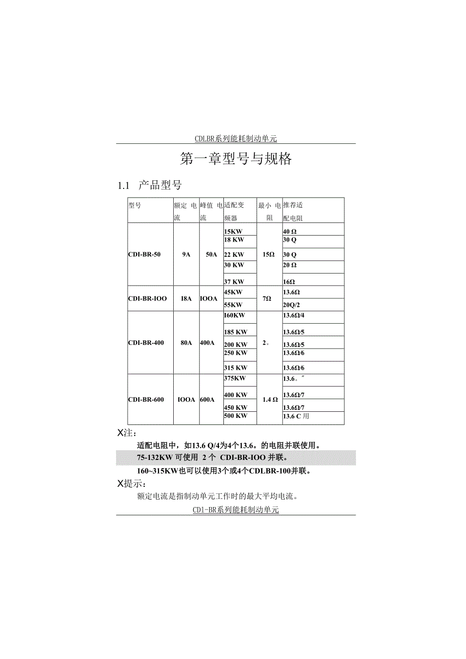 德力西CDI-BR 系列能耗制动单元使用手册.docx_第3页