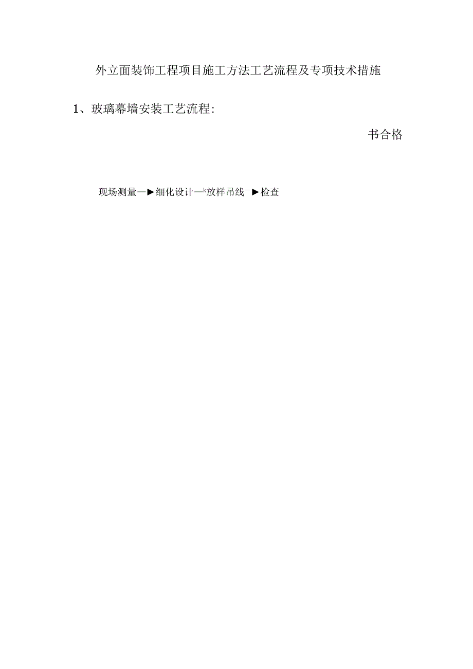 外立面装饰工程项目施工方法工艺流程及专项技术措施.docx_第1页