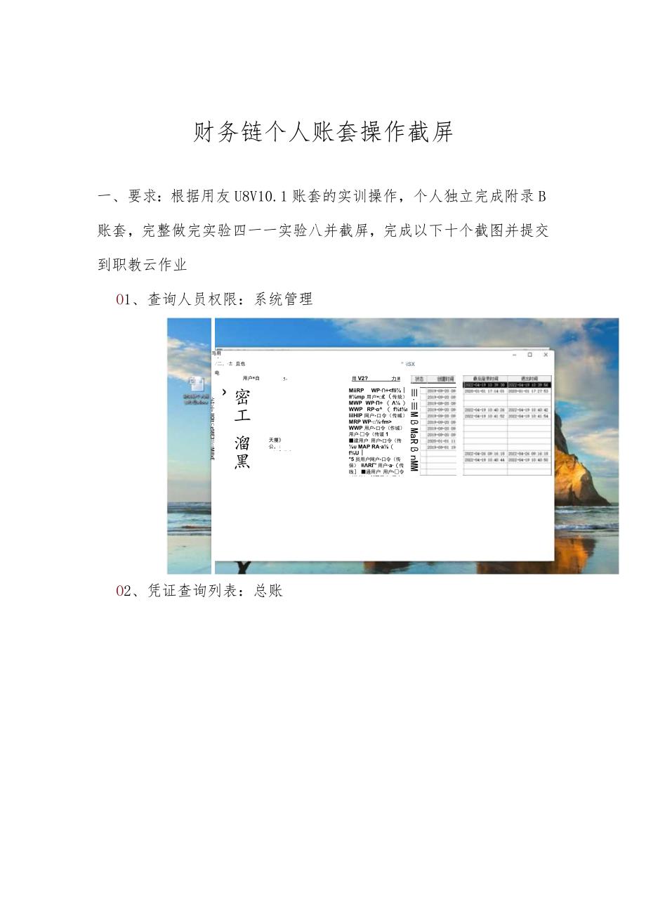 财务链个人账套操作截屏.docx_第1页