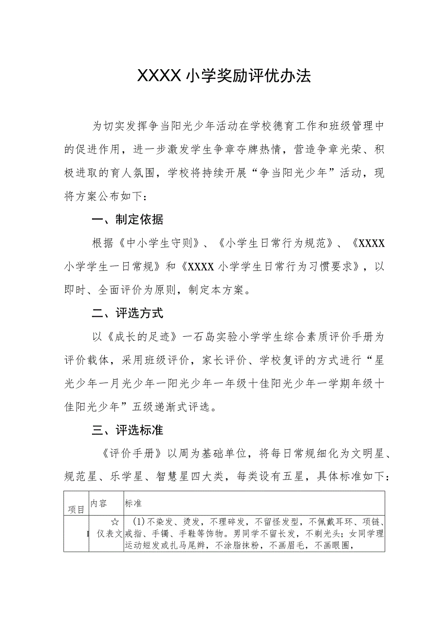 小学奖励评优办法.docx_第1页