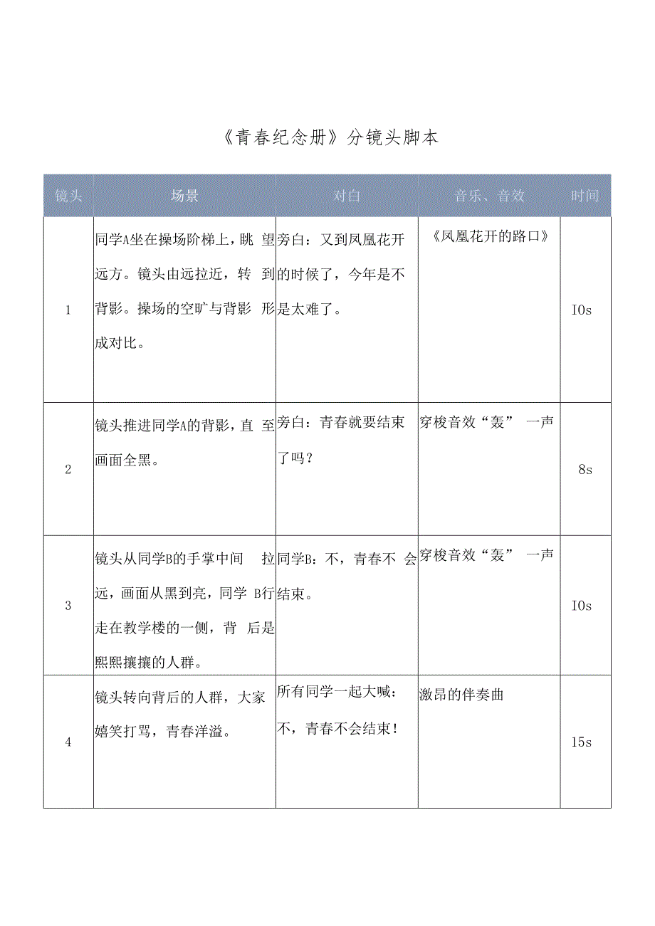 短视频分镜头拍摄脚本精选5篇.docx_第1页