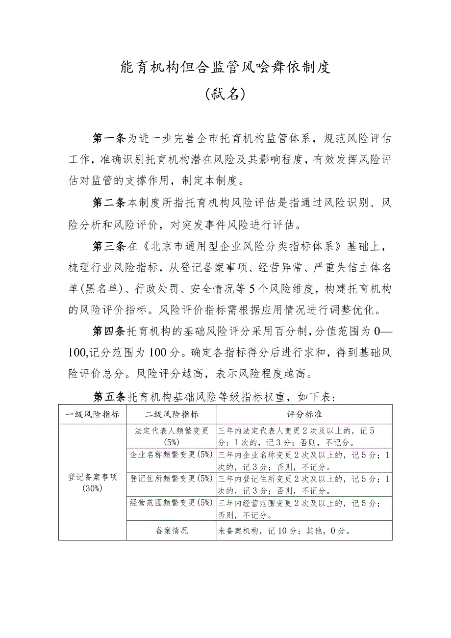 托育机构综合监管风险评估制度.docx_第1页