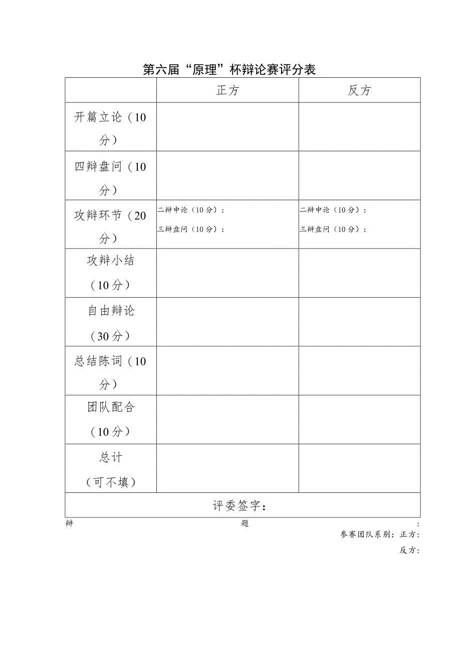 第六届“原理”杯辩论赛评分表.docx_第1页