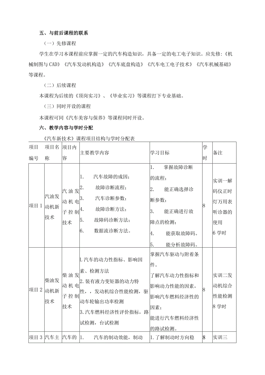 《汽车新技术》课程标准.docx_第2页