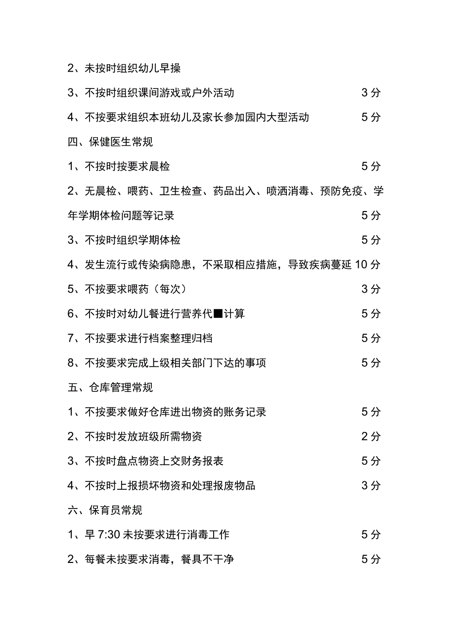 幼儿园工作效率绩效考核评分细则.docx_第3页