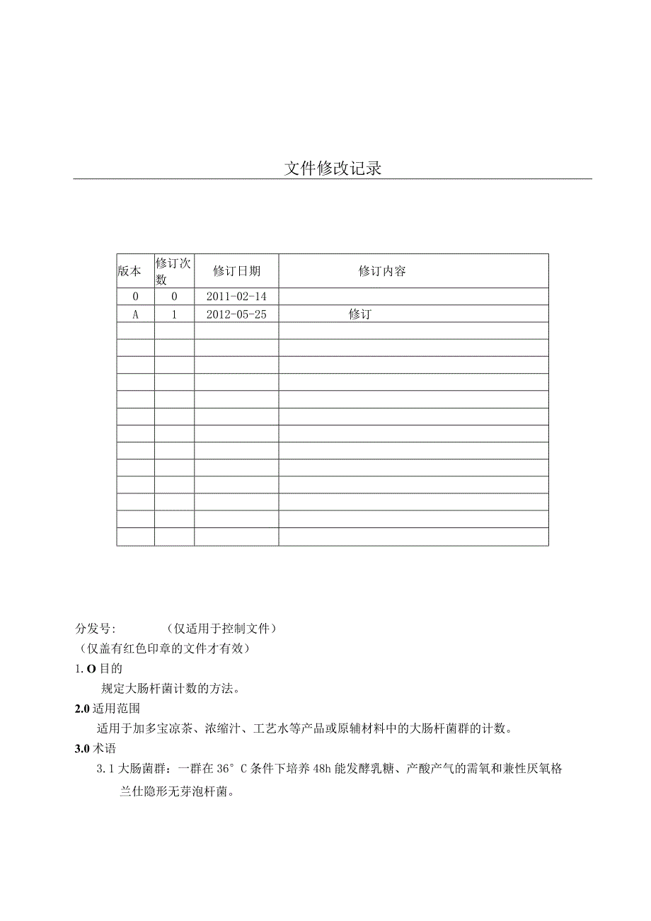 KJWI-QA-27 大肠菌群计数方法作业指导书 .docx_第1页