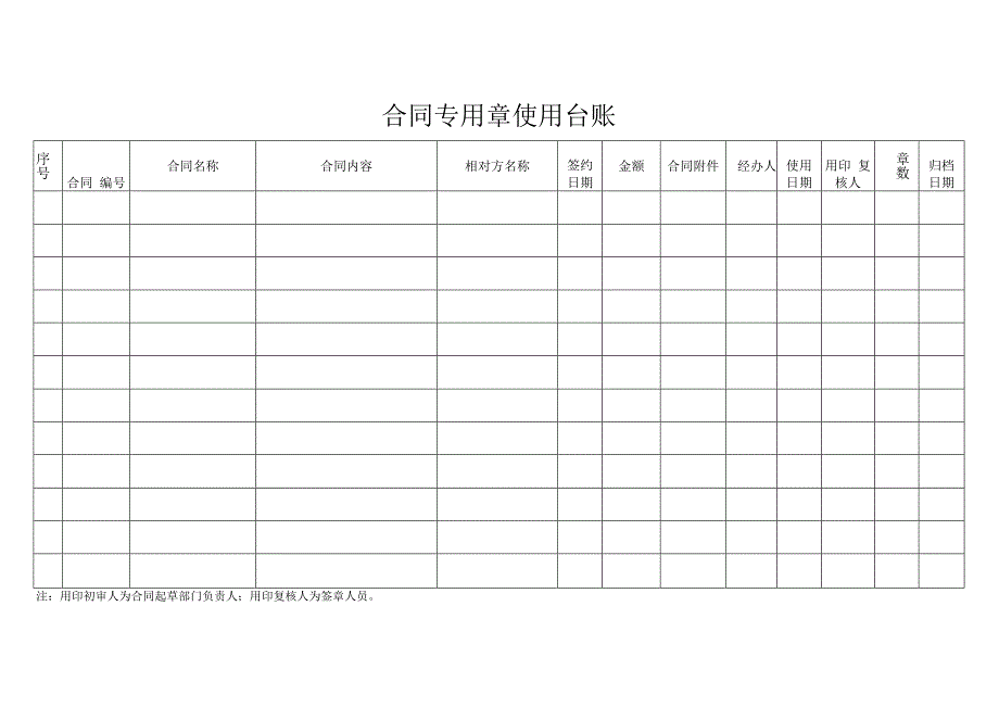 合同专用章使用台帐.docx_第1页