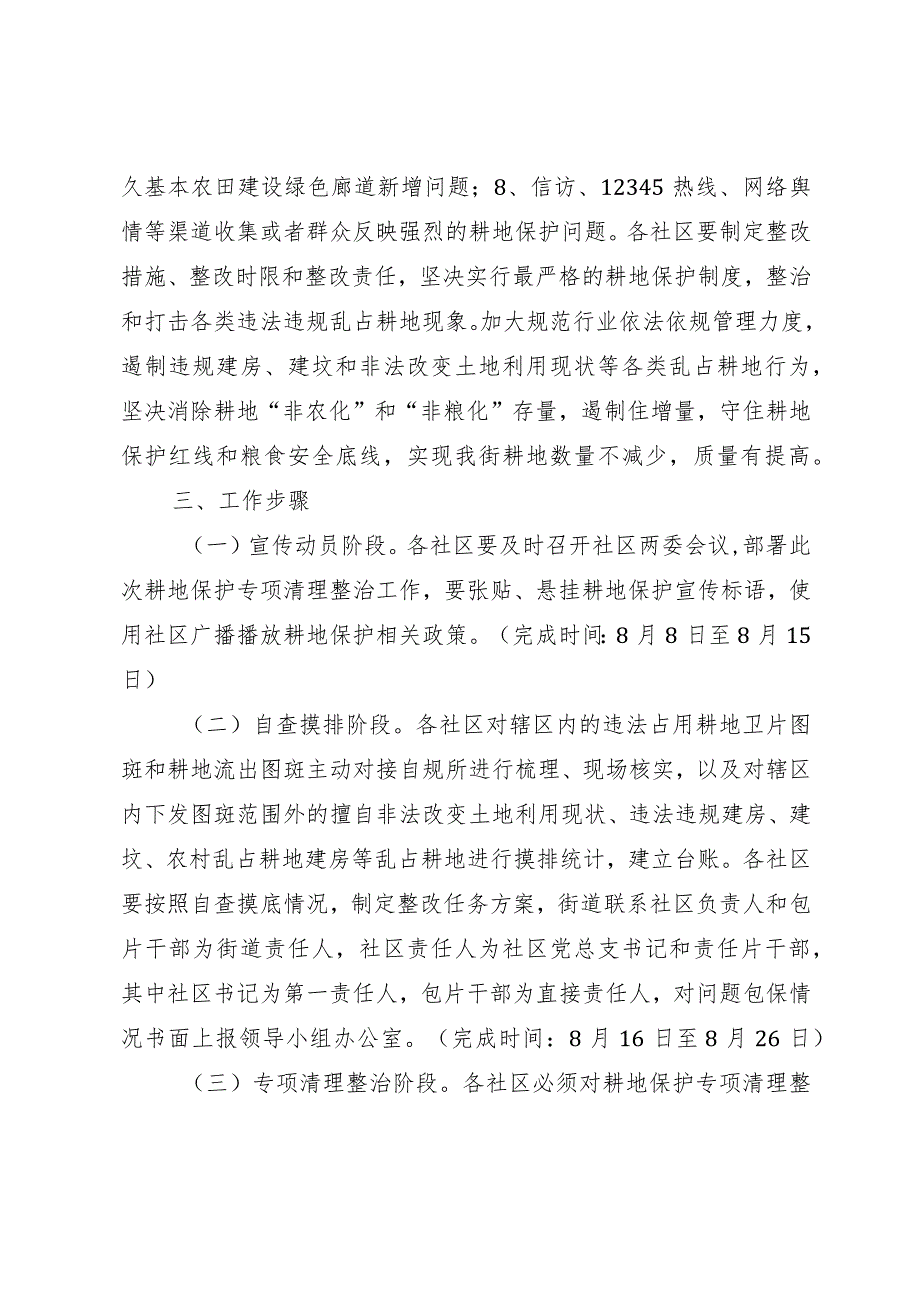 街道耕地保护问题专项清理整治工作实施方案.docx_第2页