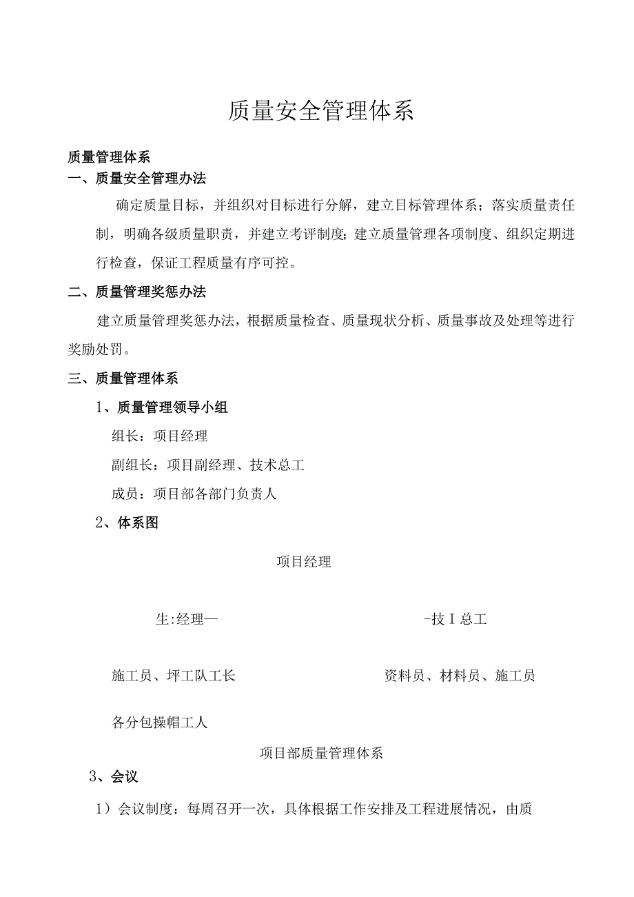 项目工程质量安全管理体系.docx_第1页