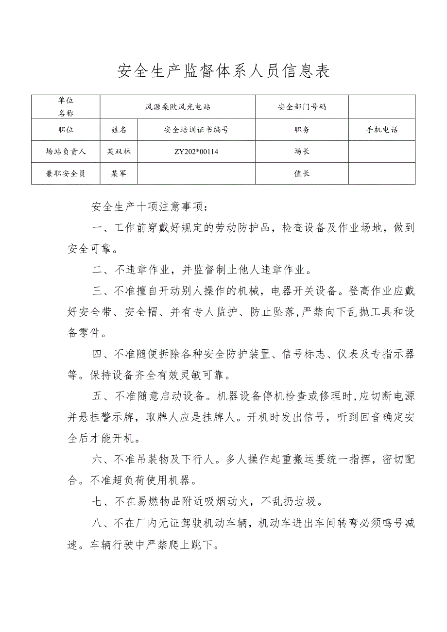 安全生产监督小组人员信息表.docx_第1页