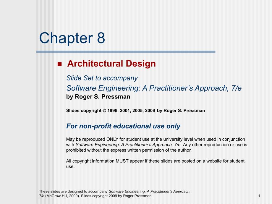 软件工程实践者的研究方法chapter08.ppt_第1页