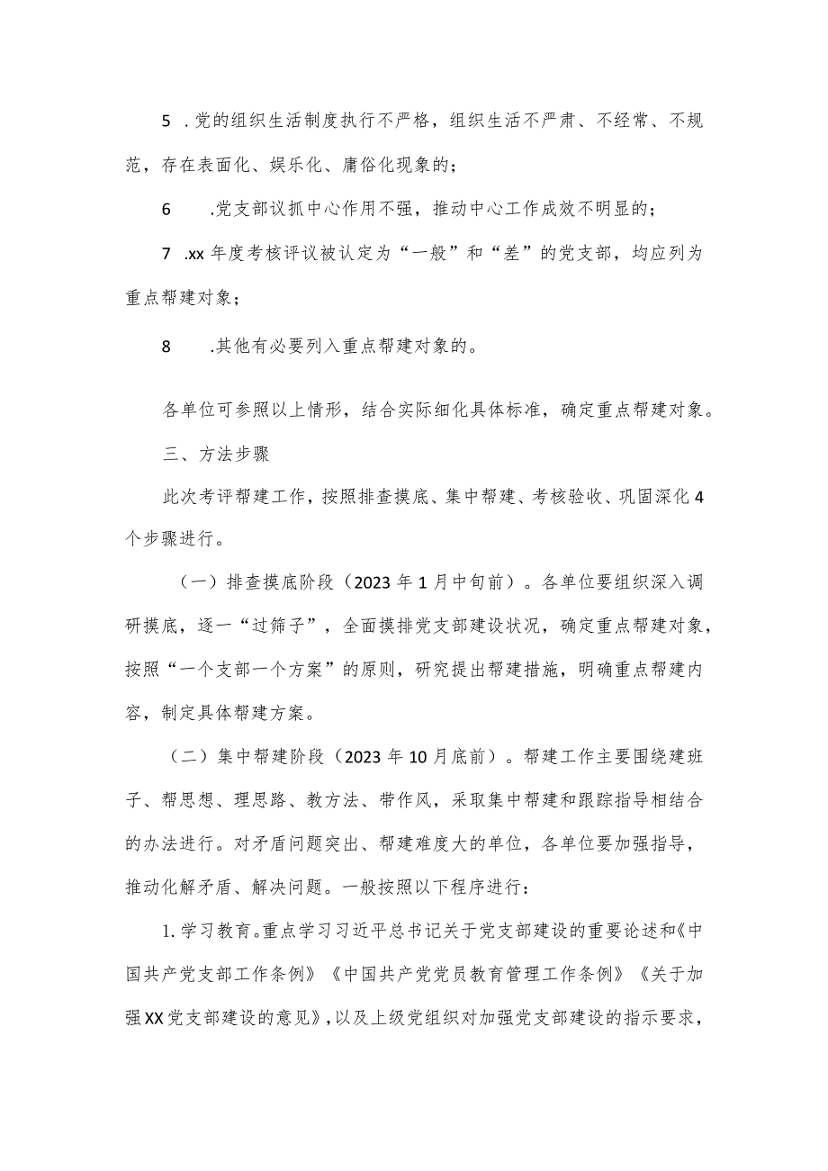 2023年度党支部考评帮建工作实施方案一.docx_第2页