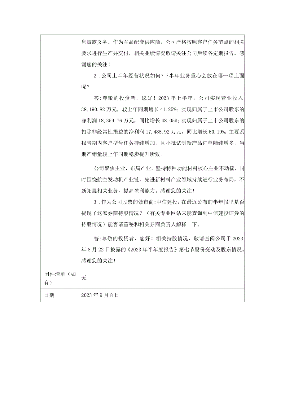 证券代码688281证券简称华秦科技陕西华秦科技实业股份有限公司投资者关系活动记录表.docx_第2页