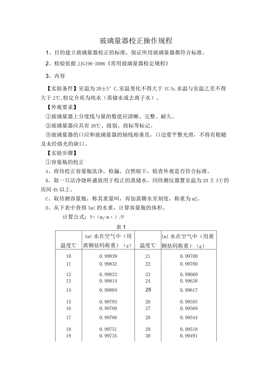 玻璃仪器校正作规程.docx_第1页