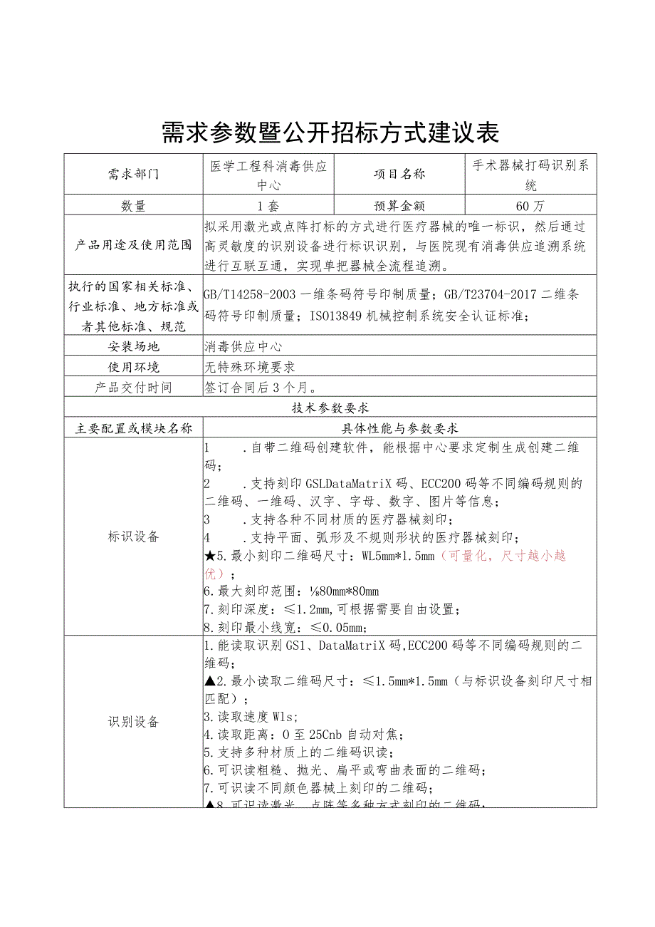 需求参数暨公开招标方式建议表.docx_第1页