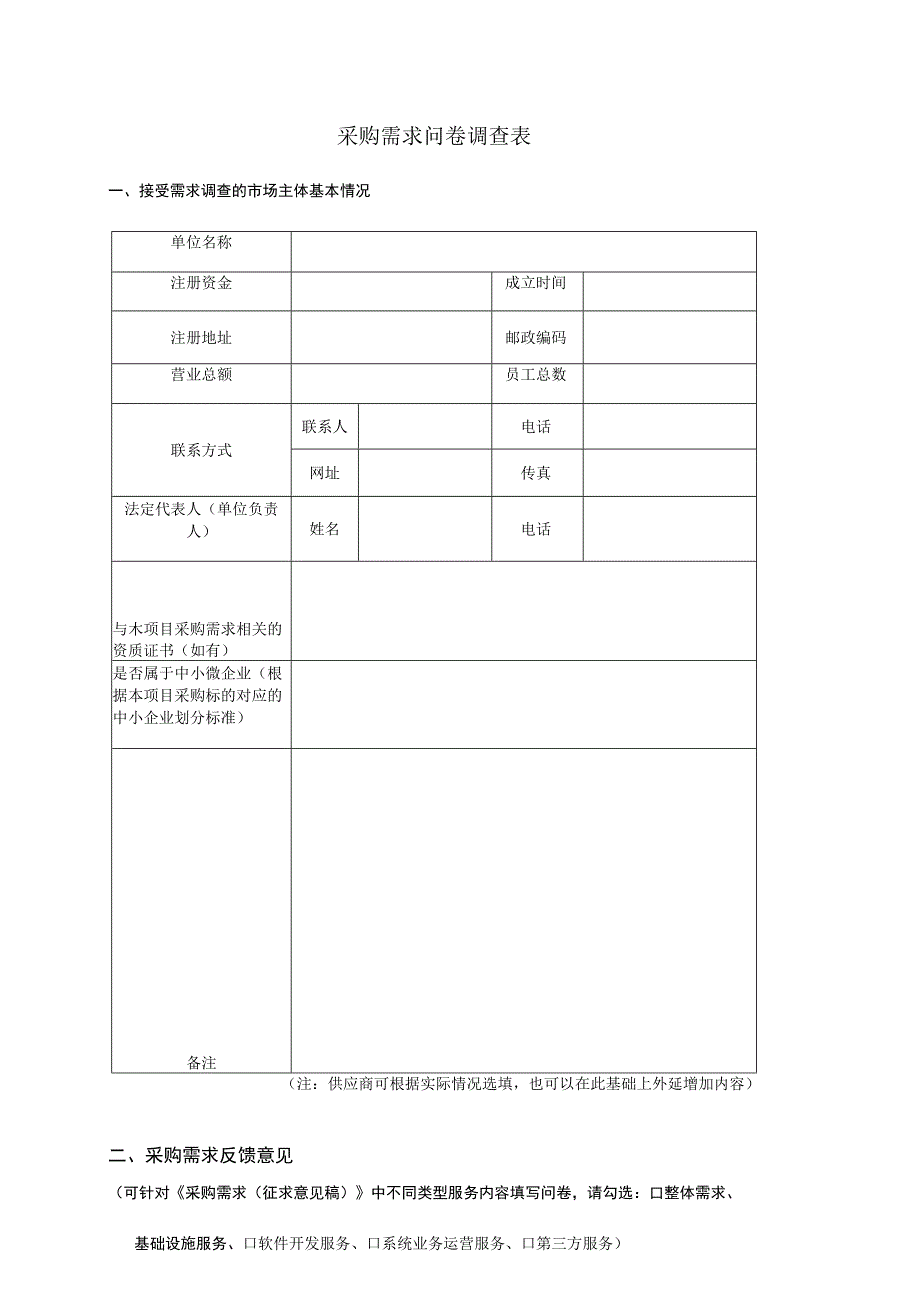 采购需求问卷调查表.docx_第1页