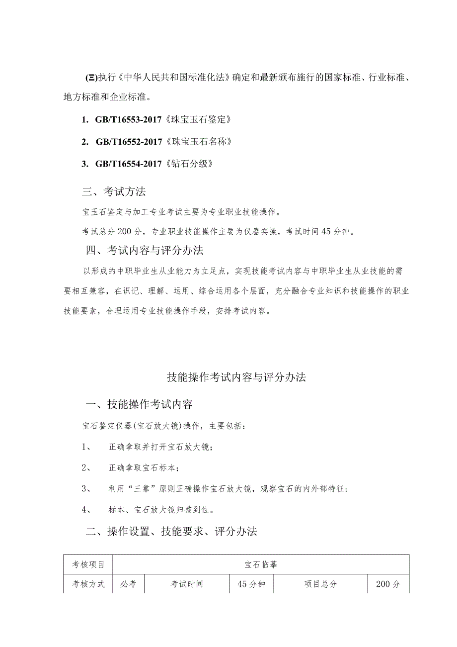 宝玉石鉴定与加工专业专业技能考试大纲（2022年）.docx_第2页