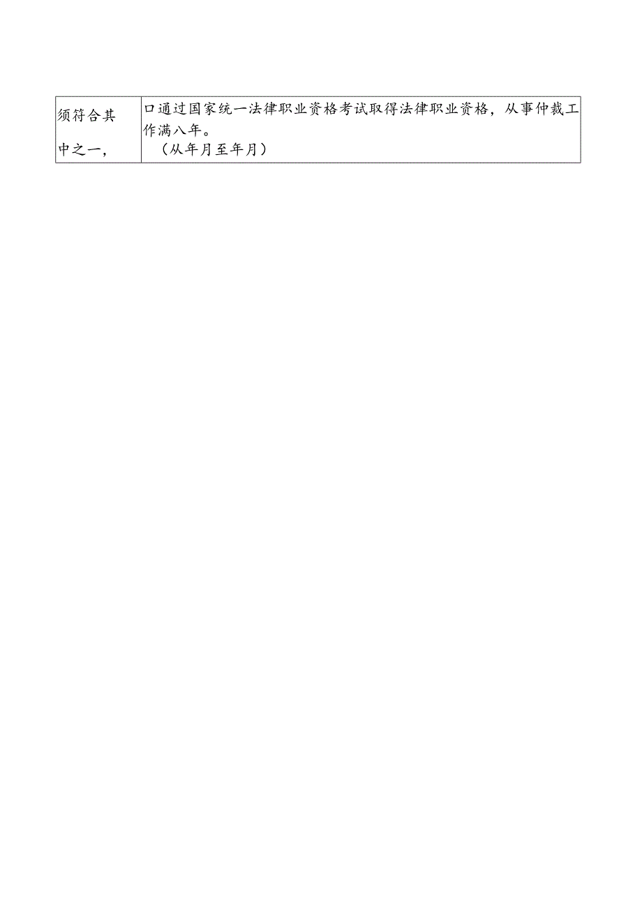 荆门仲裁委员会仲裁员申请表.docx_第2页