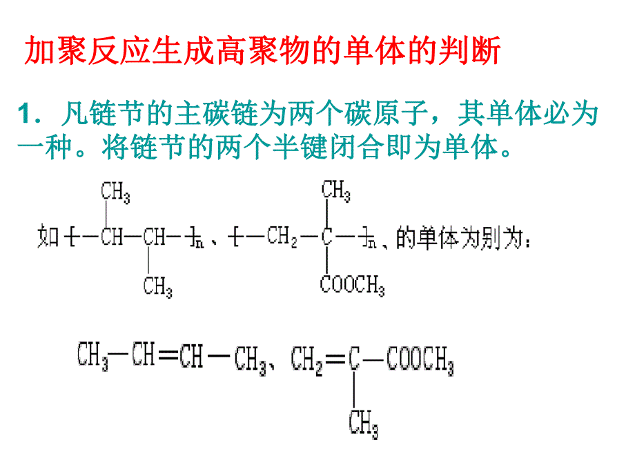 高聚物的单体的判断.ppt_第1页