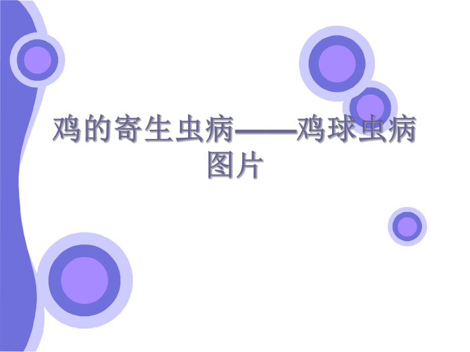 鸡的寄生虫病.ppt_第1页