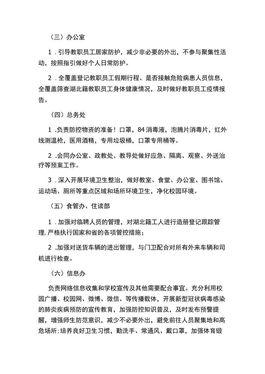 都江堰市塔子坝中学新型冠状病毒感染的肺炎疫情防控工作方案.docx_第3页