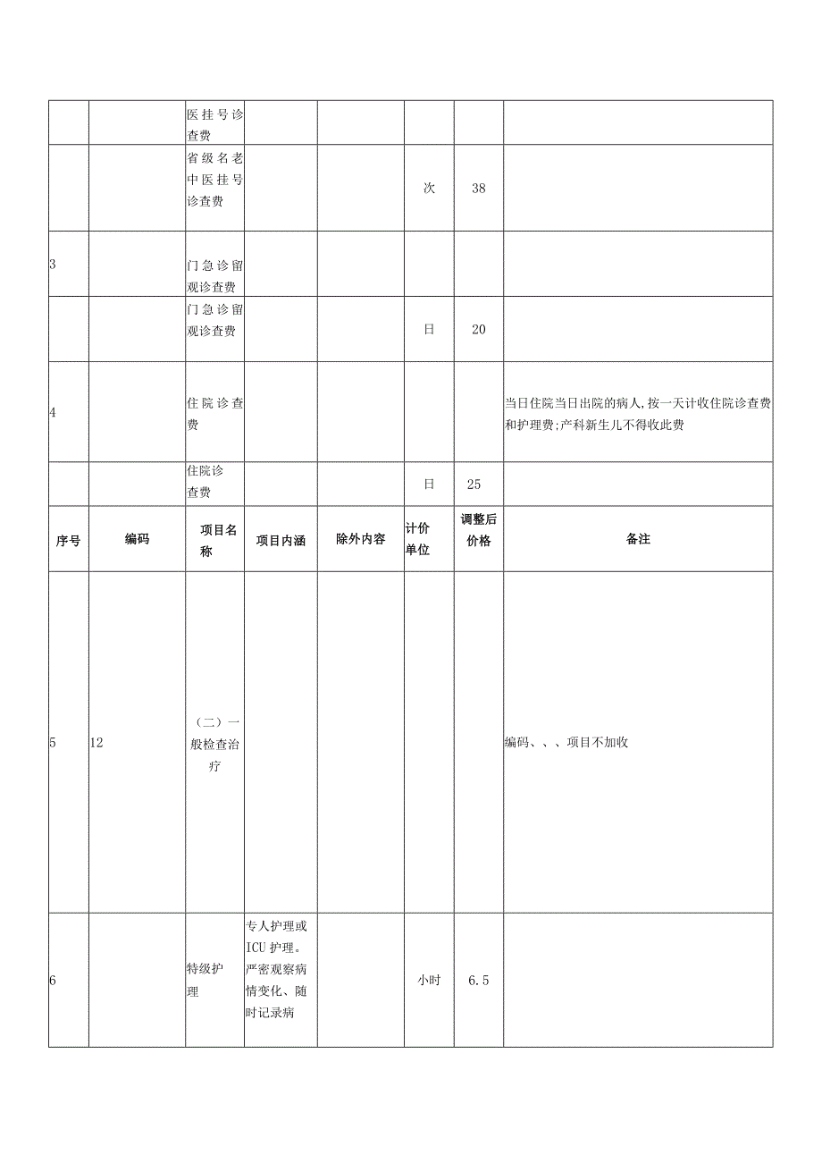 湖州市级公立医院儿童医疗服务项目价格调整表.docx_第2页