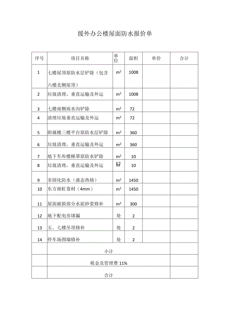 省援外办楼顶屋面防水维修施工方案.docx_第2页